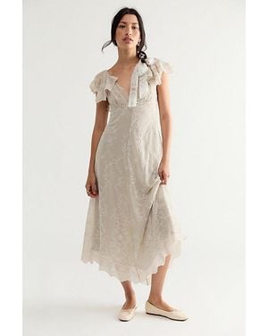 Free People Lovely Lovely Midi Dress - Natural