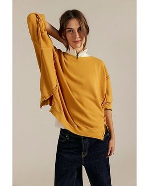 Free People Camden Sweatshirt - Yellow