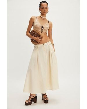 Free People All Around Midi Skirt - Natural