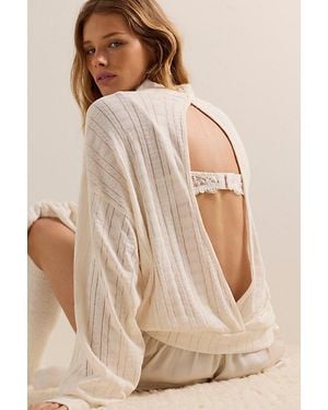 Free People Rain Knit Top - Natural
