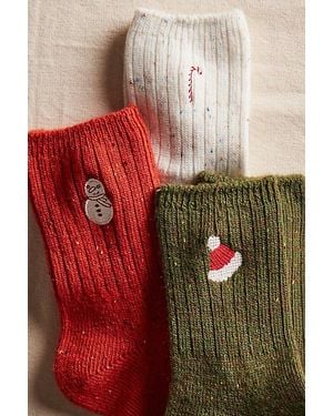 Free People Holiday Heritage Sock Pack - Red