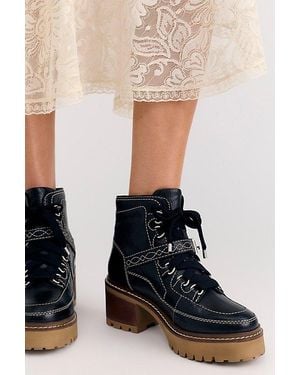 Free People Jasper Hiker Ankle Boots - Red