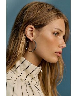 Alkemie Sterling Serpent Wrap Hoops - Gray