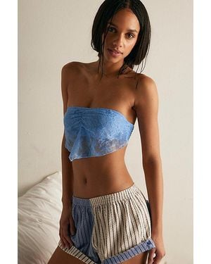 Intimately By Free People Lace Scarf Bandeau By - Blue