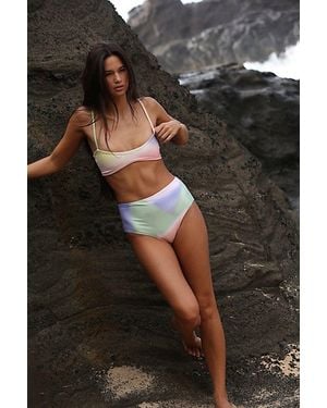 Free People Landscape Waist Brief Bikini Bottoms - Black