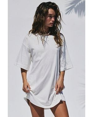 free-est Essential Extreme Tee Mini Dress By - Natural