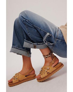 Vicenza Rock Candy Embellished Sandals - Blue