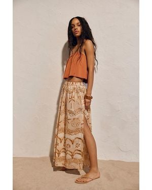 Spell Mermaid Cove Midi Skirt - Natural