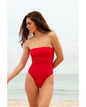 Toast Signature Tube One-Piece Swimsuit - Red