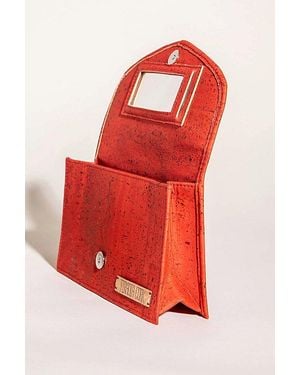 Tiradia Cork Glam Cosmetic Bag - Red