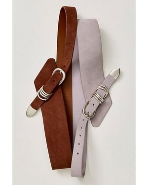 Free People Sloane Suede Belt - Brown