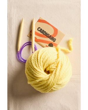 Cardigans Premium Harper Beanie Knit Kit - Yellow