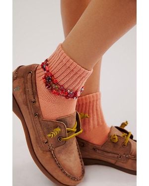 American Trench Solid Shortie Crew Socks - Pink