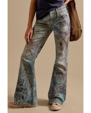 Free People West Coast Illusions & Cutwork Jeans - Natural