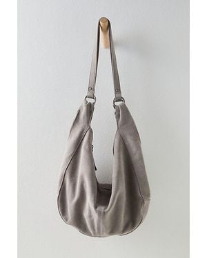 Free People Roma Suede Tote Bag - Gray
