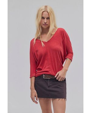 Free People Tinsley High Line Tee - Red