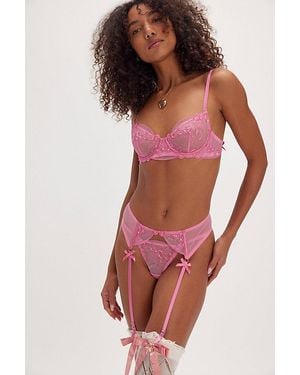 KAT THE LABEL Sofia Garter Belt - Red
