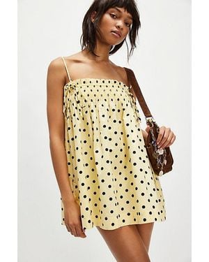 Damson Madder Lilo Mini Dress - Metallic