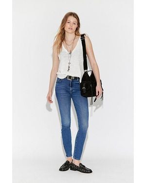 Mother The Delinquent Button Nerdy Jeans - Blue