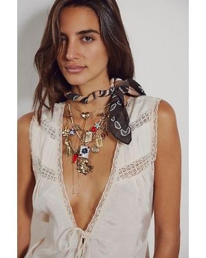 Free People Maxamillion Charm Necklace - Green