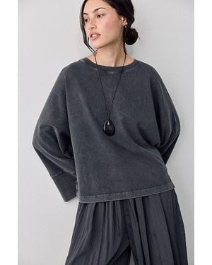 Free People Atlas Dolman Long Sleeve Top - Blue