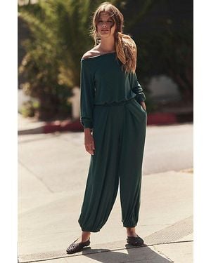 free-est Good Feels Mila Jumpsuit By - Green