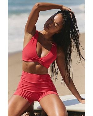 Strait The Label Roam Reversible Surf Top - Red