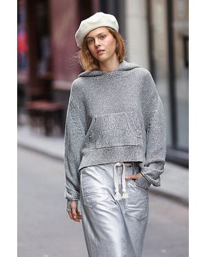Free People Margot Slouchy Beret At In Birch - Gray