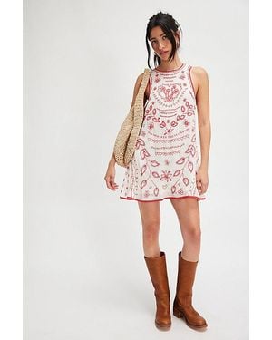 Free People Love Letters Mini Dress - Multicolour