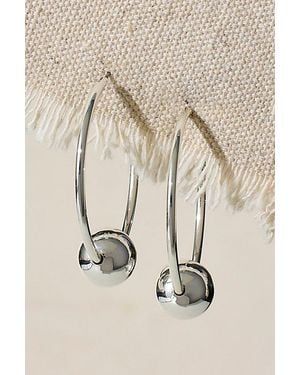 Free People Angie Plated Hoops - Natural