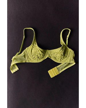 Intimately By Free People Flirty Frill Underwire Bra By - Blue