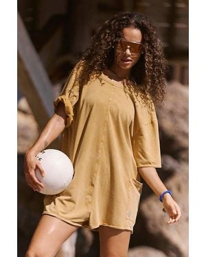 Fp Movement Hot Shot Tee Romper - Brown