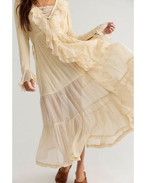 Free People Isla Midi Dress - Natural