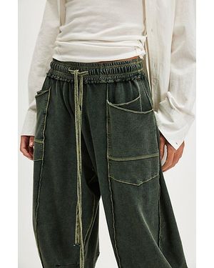 Free People Kaiden Pull-On Barrel Pants - Natural