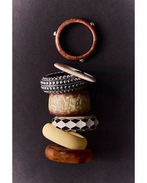 Free People Statement Stack Bracelet Set - Black
