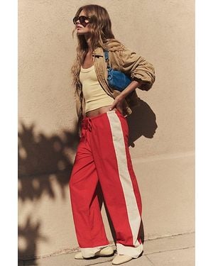 Free People Walk My Way Pants - Red