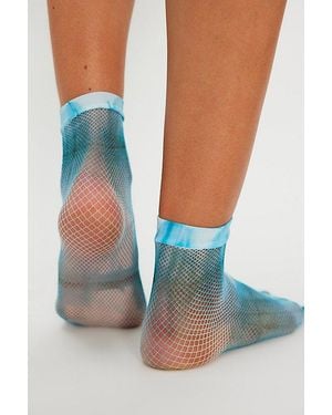 Maria La Rosa Tie Dye Socks By - Blue