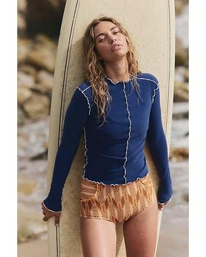 Seea Sila Uv Protection Surf Rashguard - Blue
