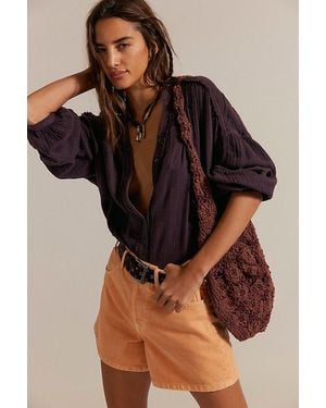 Free People Tippi Denim Shorts - Brown