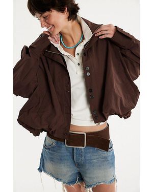 Find Me Now Amaryllis Cropped Jacket - Brown
