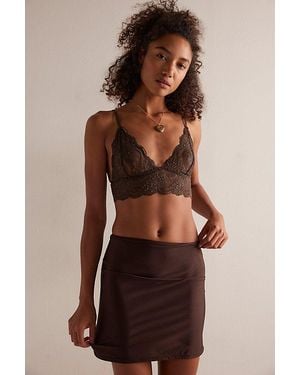 Only Hearts Second Skins Short Half Slip - Brown