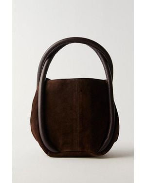 Free People Barlow Suede Bucket Bag - Black