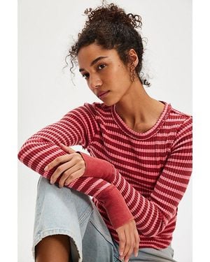 Free People Pretty Little Thermal - Red