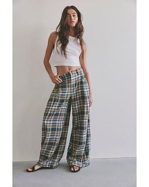 Free People About It Baggy Puckered Pants - Multicolor