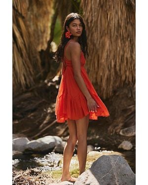 free-est Sandoll Cotton Mini Dress By - Multicolour