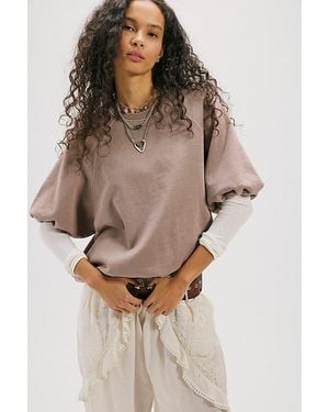 Free People Better On Sweatshirt - Brown