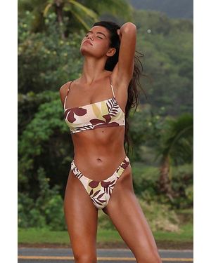 Stone Fox Selma Scrunch Bandeau Bikini Top - Green