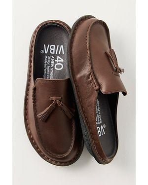VIBAe Soho Tassel Mules - Brown