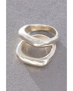 Peyton Sandler P. Nina No.18 Jupiter + Mercury Pinky Stacker Rings - Gray