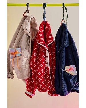 Fp Movement Hit The Slopes Printed Fleece Jacket - Red